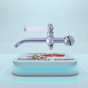 شیر سماور یونیک 18 خم بالا