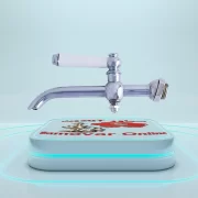 شیر سماور یونیک 18 خم پائین